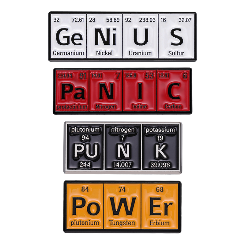 Science Buddies - Chemical Science Element Enamel Pin Brooch
