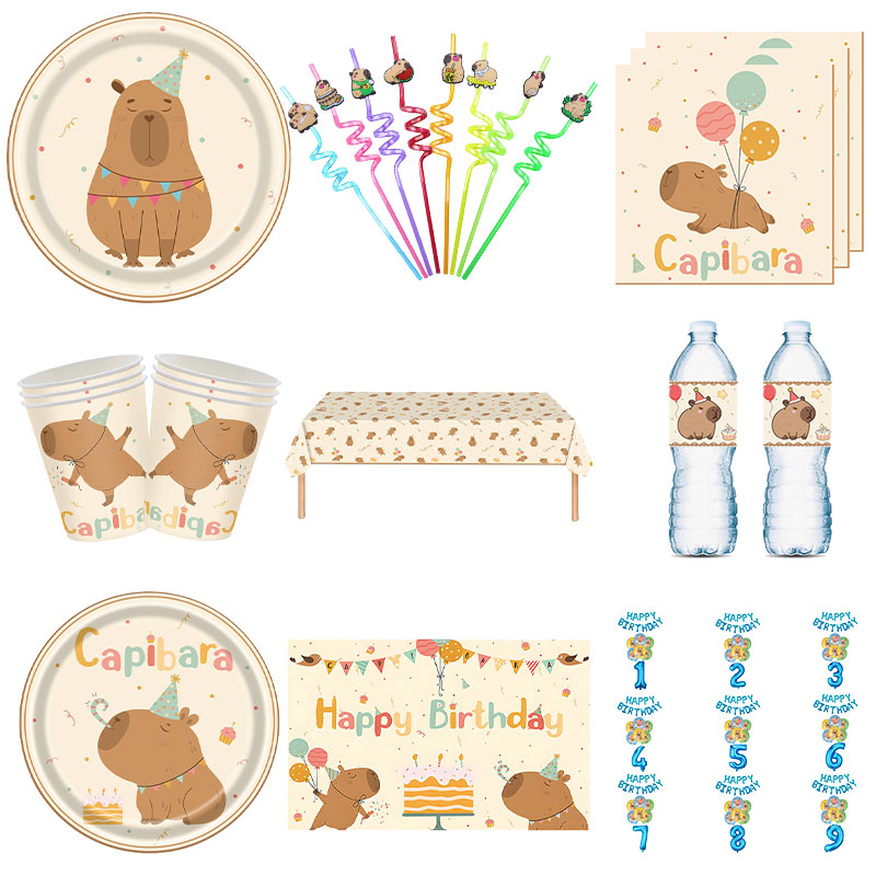 Science Of Happiness - Capybara Party Decoration Birthday Capybara Balloons