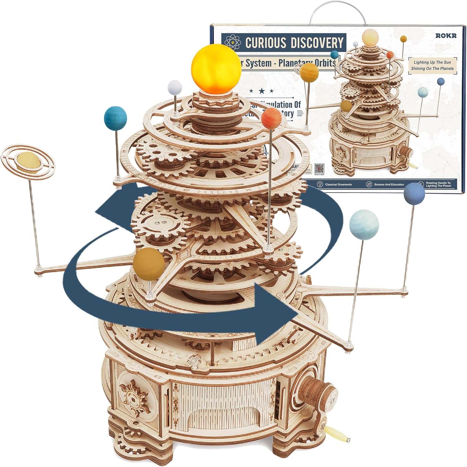 3D Wooden Puzzles for Adults-O - огляд і ціна Solar System Orrery