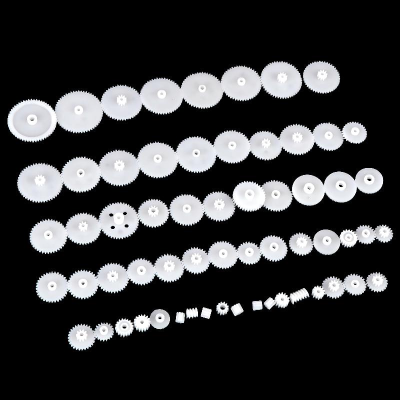 [BBA]58Pcs/set Plastic Gear Ki - огляд і ціна Science Project Robot