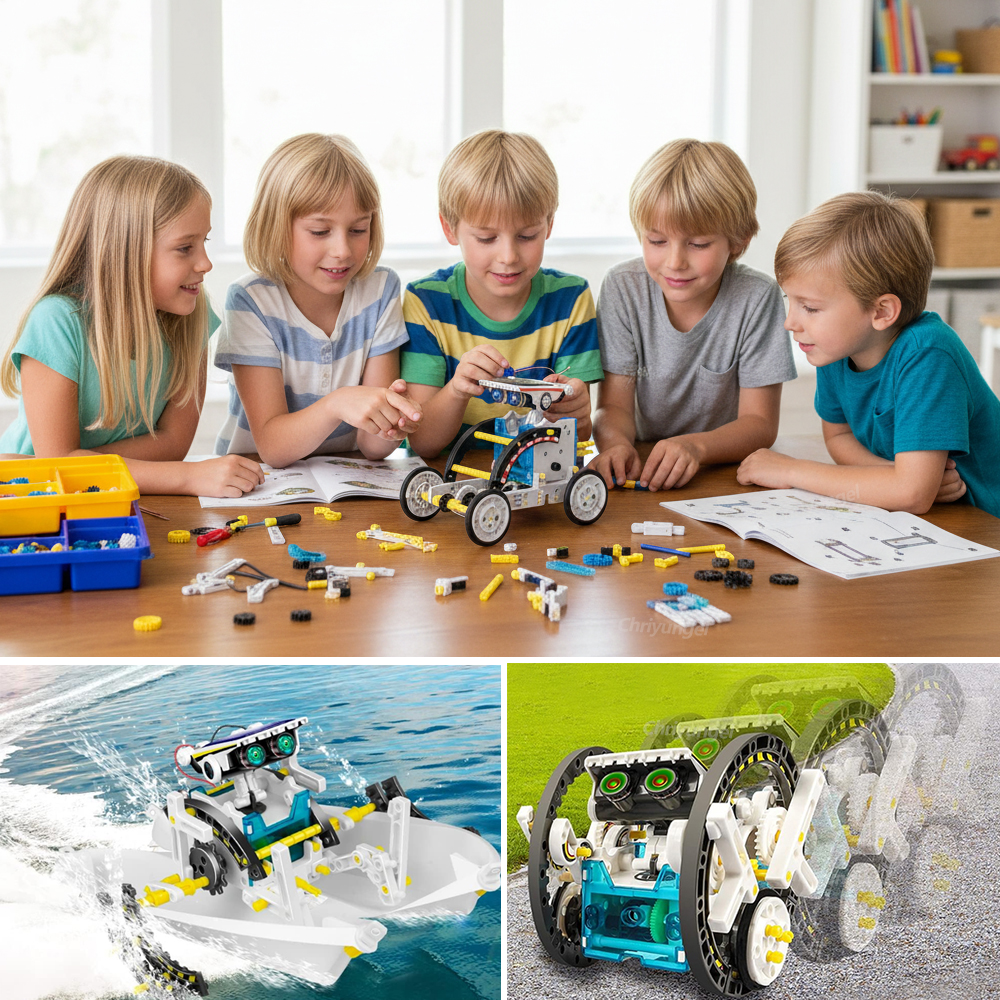 13-in-1 Solar Robot Kits DIY B - огляд і ціна Science Project Robot