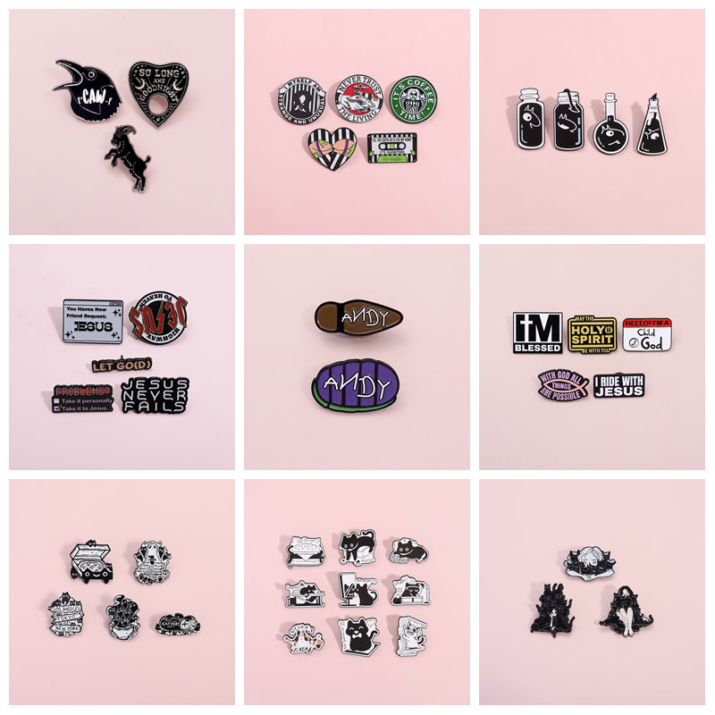 Gothic Punk Quotes Enamel Pins - огляд і ціна Science Buddies