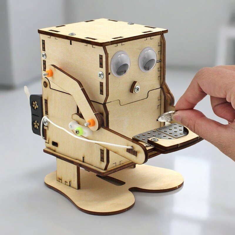 Wooden Assemble DIY Robot Eati - огляд і ціна Science Project Robot