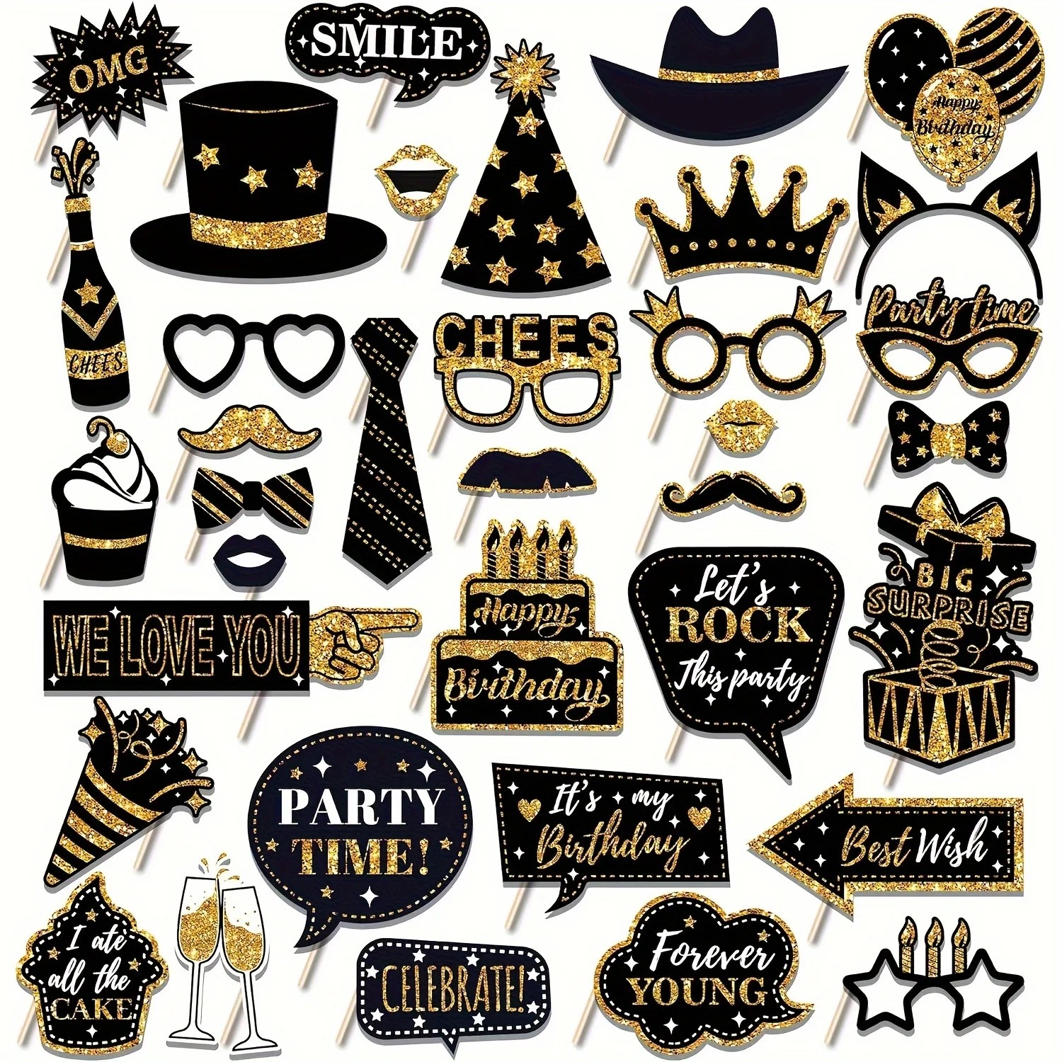 36pcs of Birthday Photo Booth  - огляд і ціна Science Of Happiness