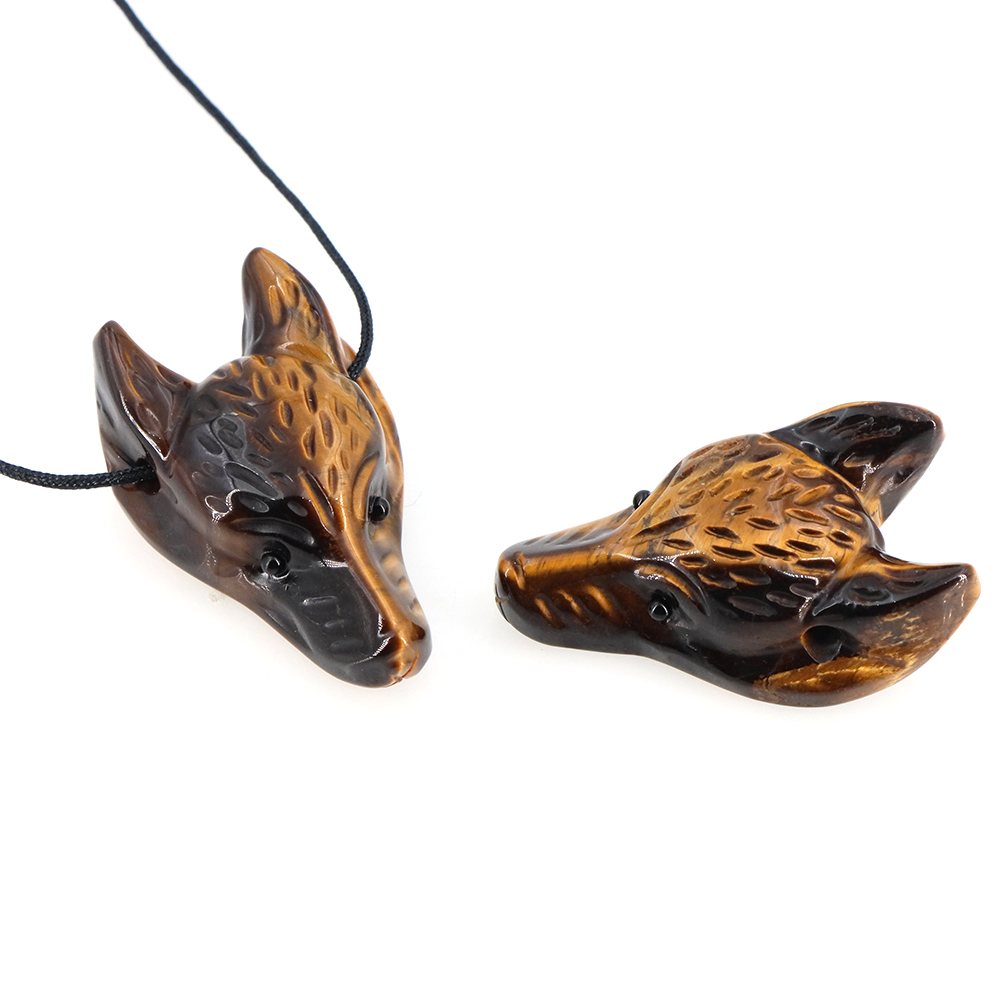 40mm Wolf Head Stone Pendant N - огляд і ціна Science Nature