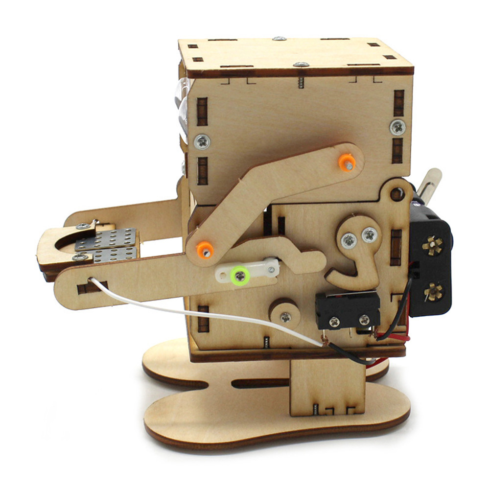 Robot Eating Coin Wood DIY Mod - огляд і ціна Science Project Robot