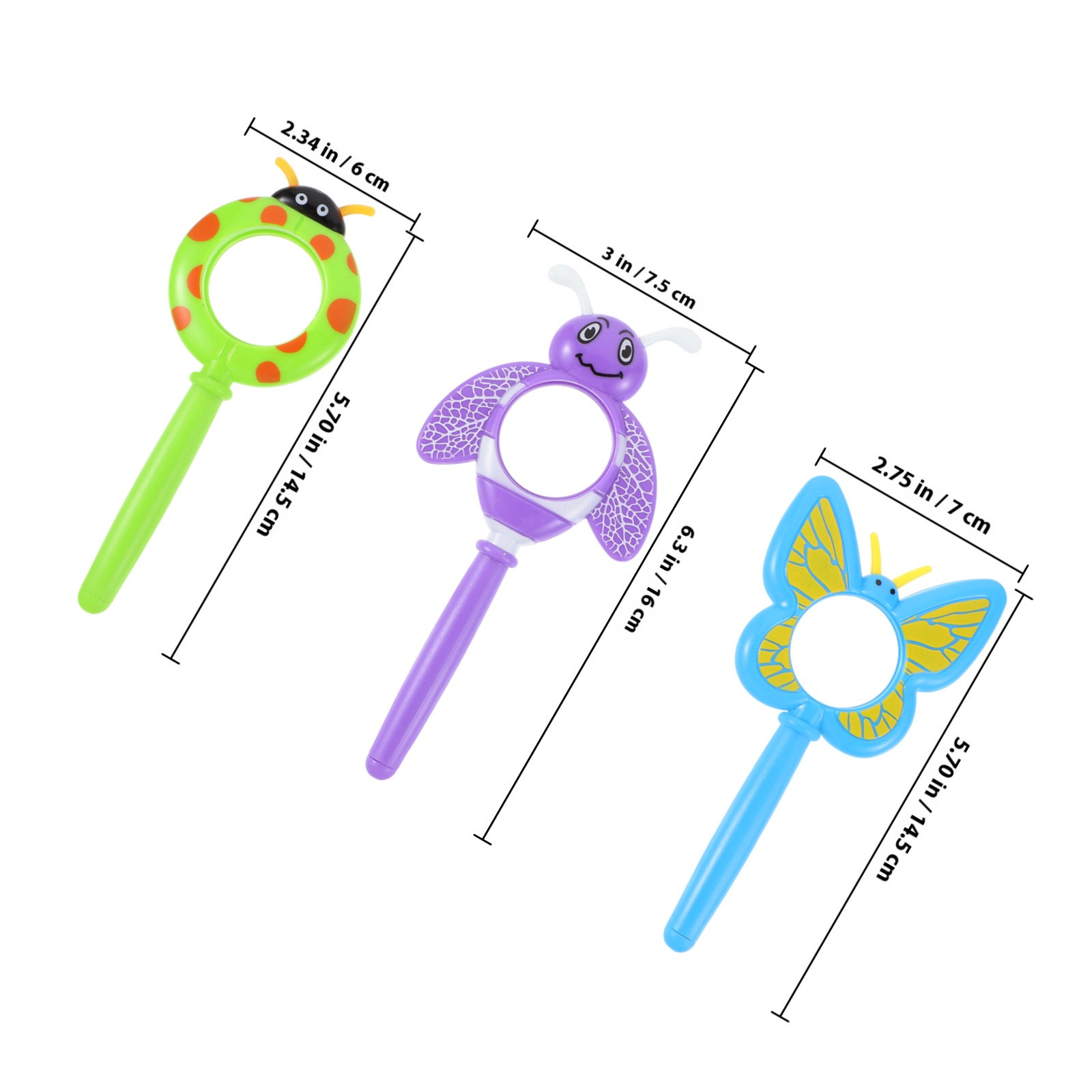 3Pcs Kids Handheld Magnifying  - огляд і ціна Science Nature