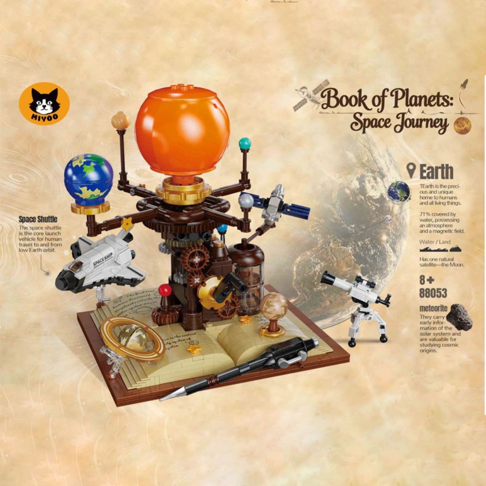672PCS STEM Building Blocks So - огляд і ціна Solar System Orrery