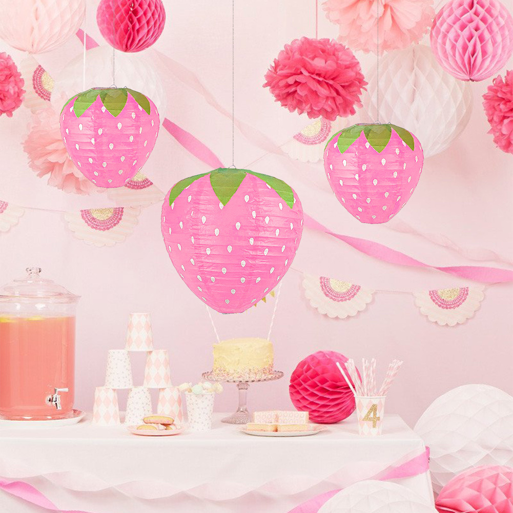 Pink Strawberry Paper Lantern  - огляд і ціна Science Of Happiness