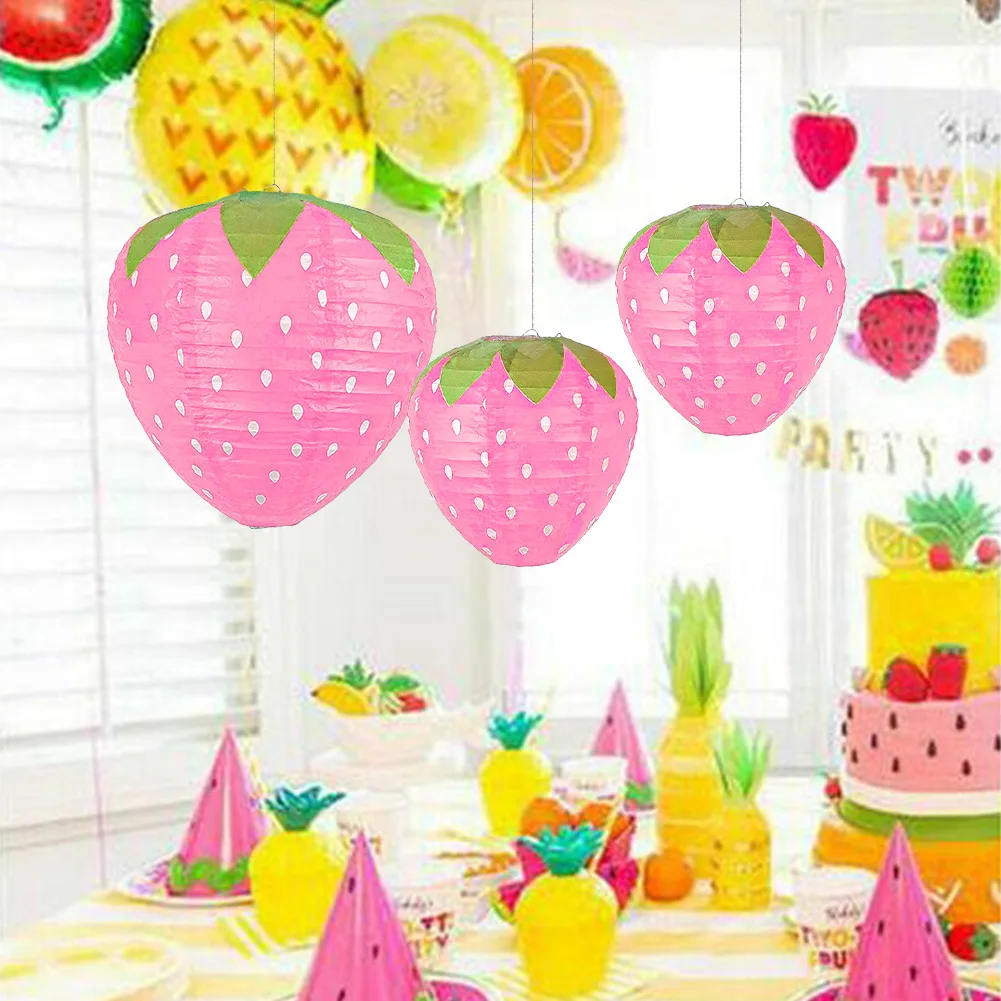 Pink Strawberry Paper Lantern  - огляд і ціна Science Of Happiness