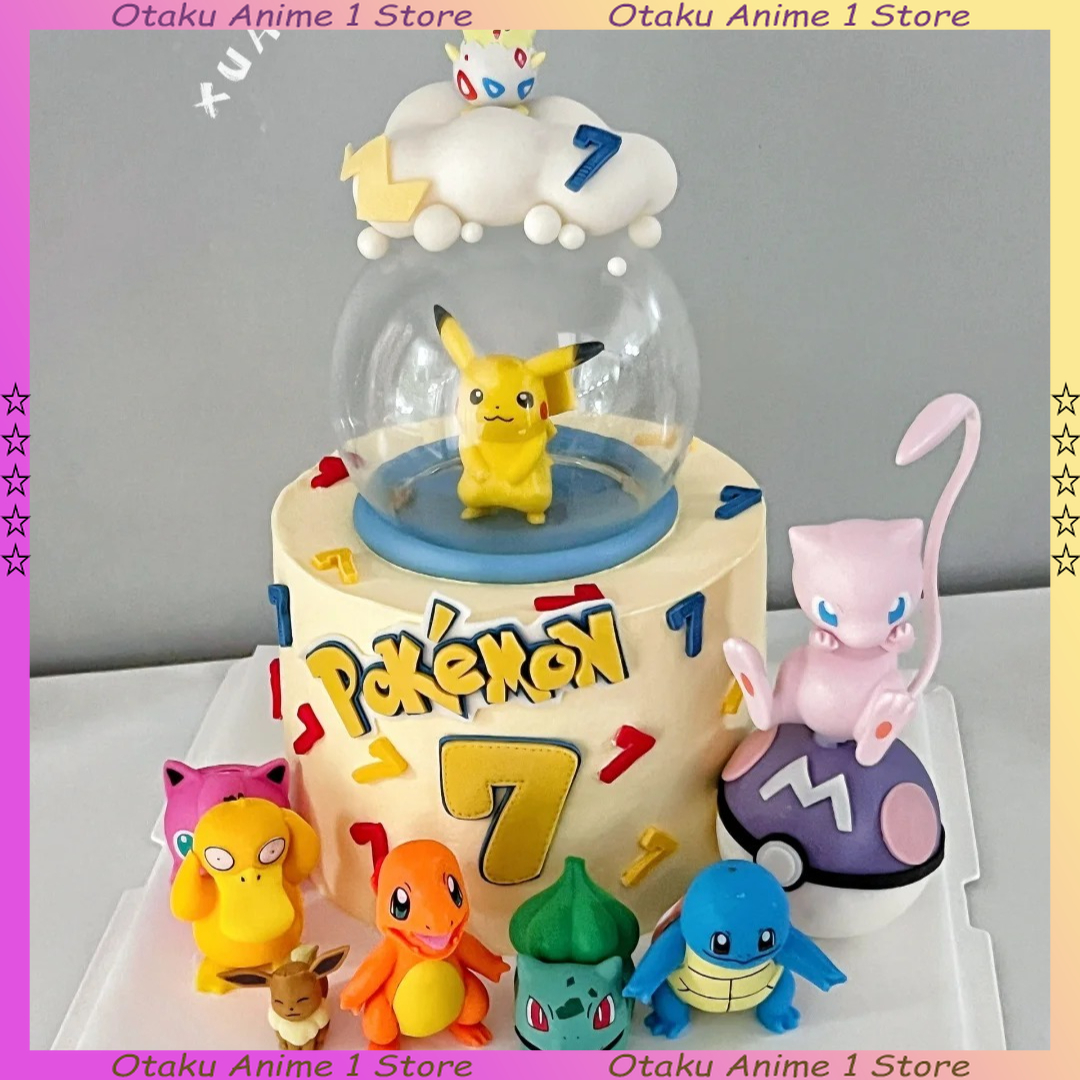 13PCS/SET Pikachu Cake Topper  - огляд і ціна Science Of Happiness