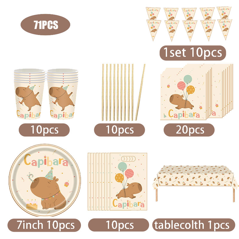 Capybara Party Decoration Birt - огляд і ціна Science Of Happiness